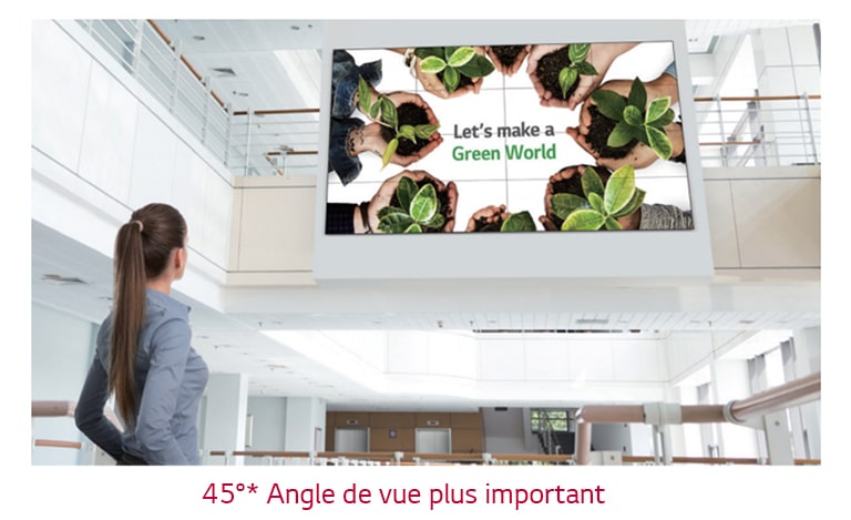 Angle de vision plus important<br>1