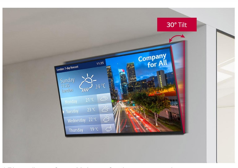 Installation avec inclinaison à 30°1