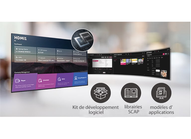 Un certain nombre de tâches qui peuvent être effectuées simultanément sont facilement organisées à travers la plateforme web OS.