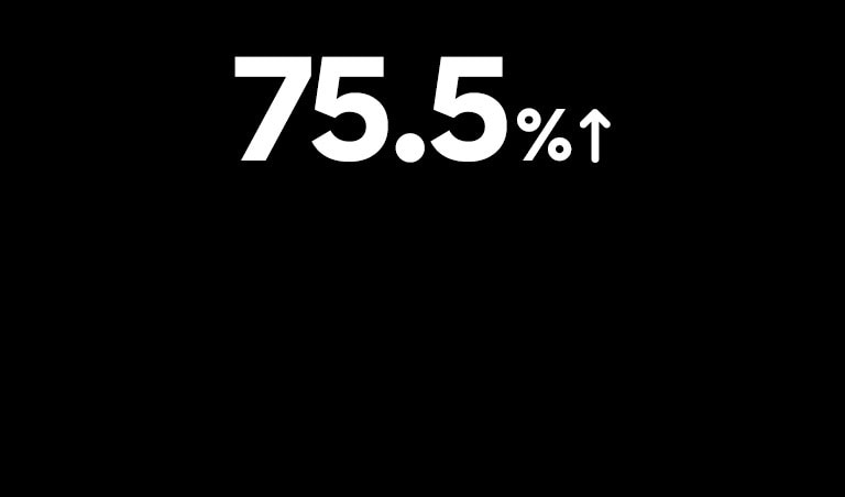 La surface réelle du diaphragme du haut-parleur a été augmentée d'environ 75,5%.