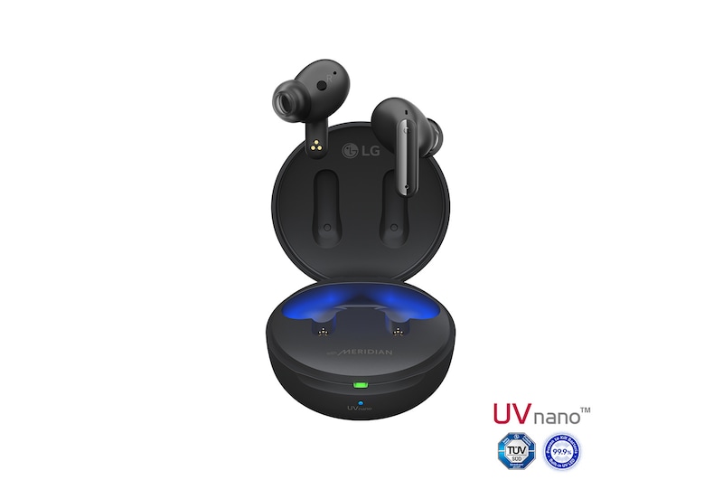 LG TONE Free FP8 | Ecouteurs Bluetooth True Wireless | Réduction Active de Bruit | Fonction anti-bactérienne, LG TONE-FP8