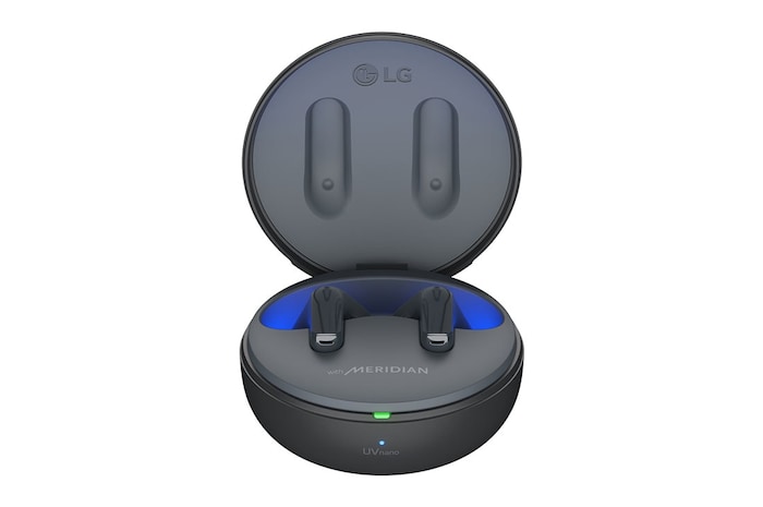 LG TONE Free T60 | Écouteurs Bluetooth True Wireless | réduction active du bruit | Uvnano | IPX4 | Son par Meridian, LG TONE-T60Q