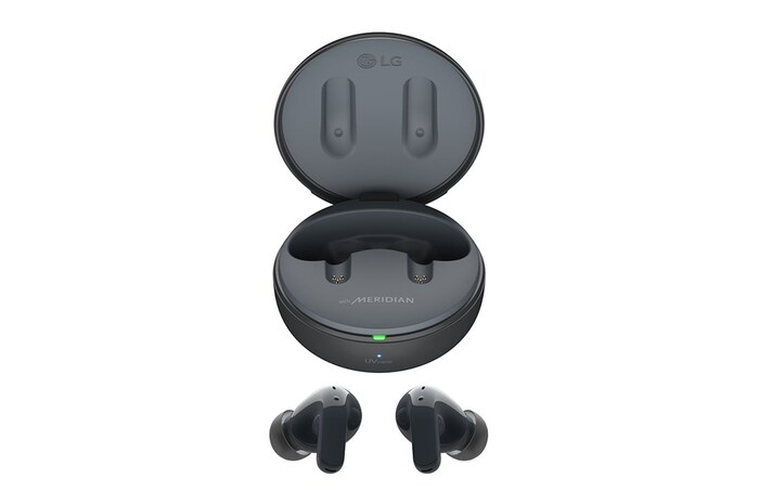 LG TONE Free T60 | Écouteurs Bluetooth True Wireless | réduction active du bruit | Uvnano | IPX4 | Son par Meridian, LG TONE-T60Q
