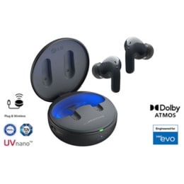 LG TONE Free T90 | Écouteurs Bluetooth True Wireless | Dolby Atmos | Plug & Wireless | Réduction active de Bruit | UVnano