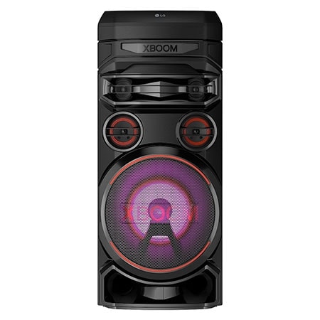 LG XBOOM Système Audio High Power 78.5 cm de hauteur Bluetooth Boomer 8″ Eclairage multicolore Fonctions DJ & Karaoké - RNC7
