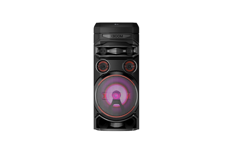 LG XBOOM RNC7 | Système Audio High Power | 78,5 cm de hauteur | Bluetooth | Boomer 8’’ | Eclairage multicolore | Fonctions DJ & Karaoké, LG RNC7