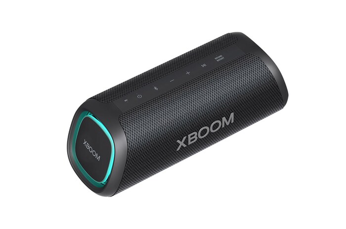 LG XBOOM Go XG7 – Enceinte Bluetooth étanche à l’eau et à la poussière | Jusqu’à 24h d’autonomie | Adaptée aux usages en extérieur, festifs, et aux voyages | Bluetooth 5.1 | Puissance 40W | Basses rugissantes, LG XG7QBK