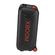 Vue avant du côté gauche. Le logo XBOOM est attaché. 