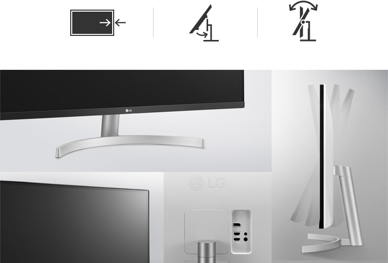 Inclinaison, One-click stand et 3 côtés à bord fin