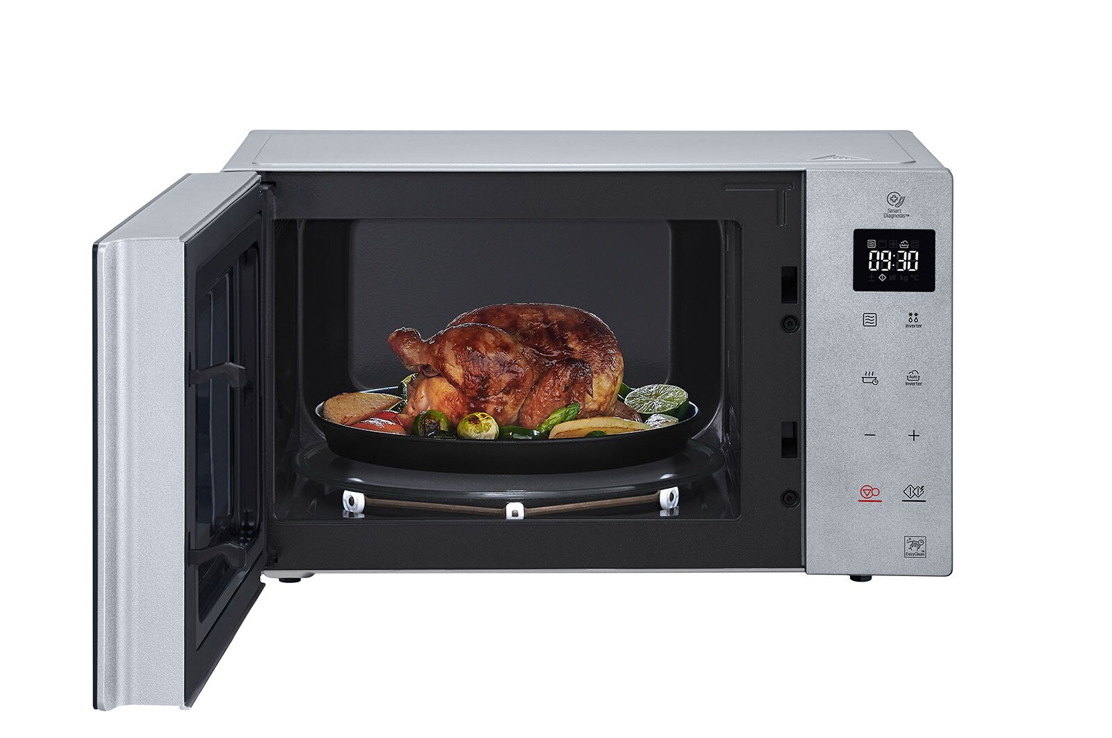 LG Micro-ondes Gril | NeoChef | Smart Inverter | 25L | Design innovant | Tactile, LG MH6535GISS