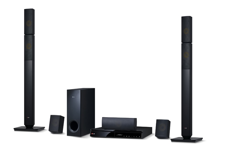 Vue avant de Home-cinéma Blu-ray 3D, 1000W, Smart TV LG BH6730P