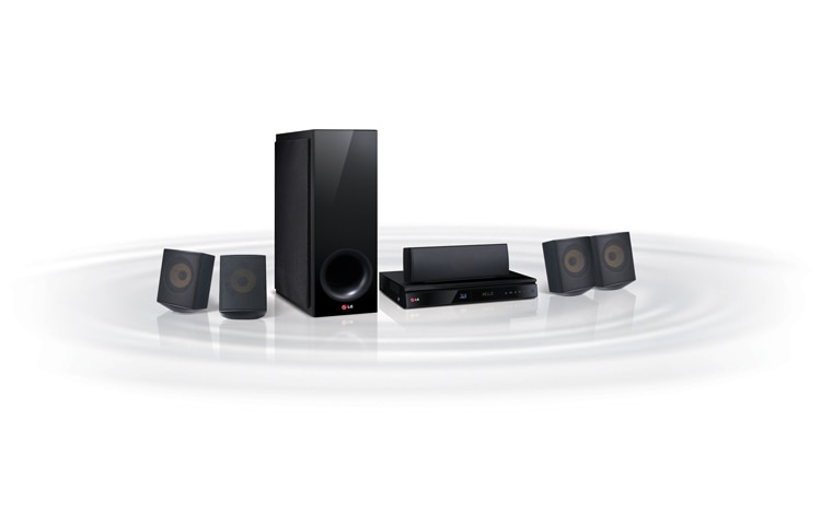 Vue avant de Home-cinéma Blu-ray 3D, 1000W, Smart TV LG BH6730S