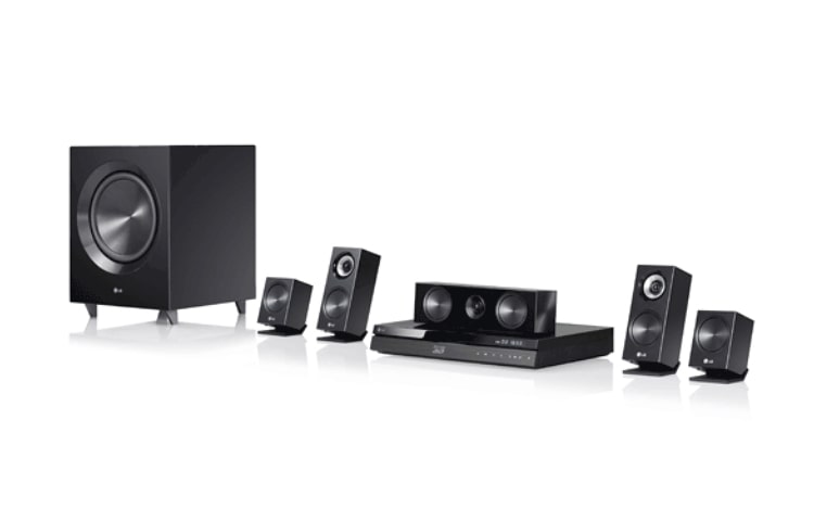 Vue avant de Home-cinéma Blu-ray 3D, 1100W, Compatible iPod/iPhone/iPad LG BH7220B
