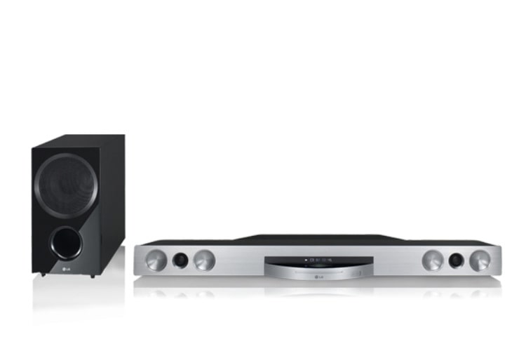 Vue avant de Barre de son Blu-ray 3D LG HLX56S