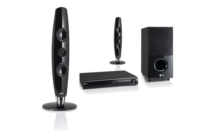 Vue avant de Home-Cinéma DVD 2.1 LG HT44C
