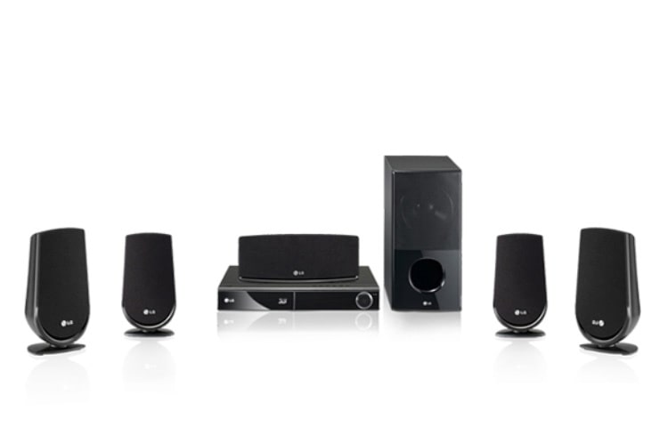 Vue avant de Home cinéma 5.1 Blu-ray 3D LG HX806SH