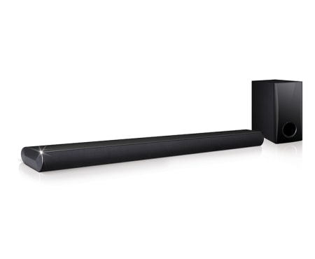 LG Barre de son 2.1CH 120W, Caisson de basses externe filaire, Bluetooth, Wireless SoundSync - LG LAS350B