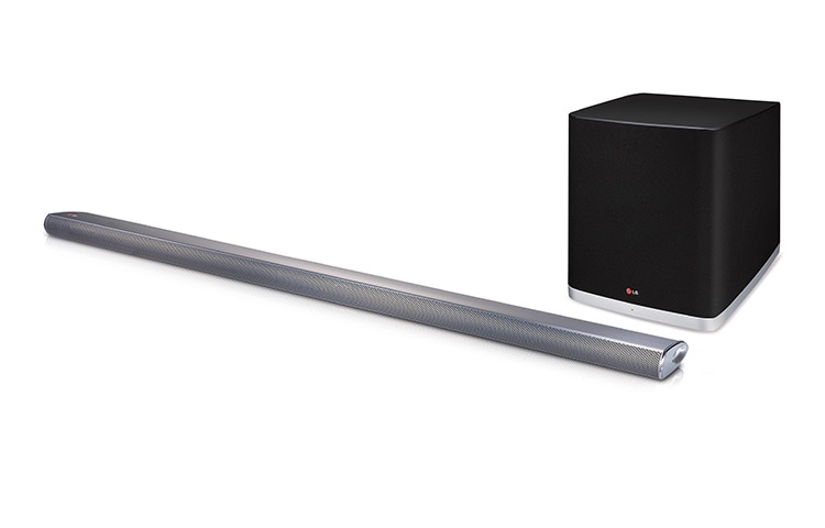 LG Barre de Son 4.1CH 320W | Design Slim 35mm | Caisson de basses externe sans fil | Bluetooth | Wireless Soundsync | FLAC | USB | HDMI | HIFI DAC, LG NB5540