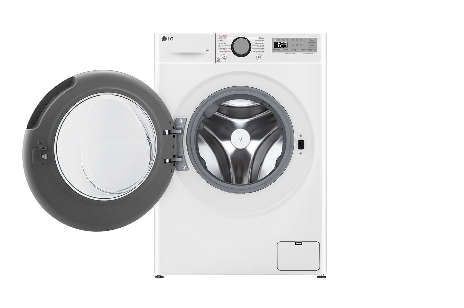 LG Lave-linge 11kg - 68L | AI Direct Drive™ | Steam™ | Smart Diagnosis™, LG F14R15WHS
