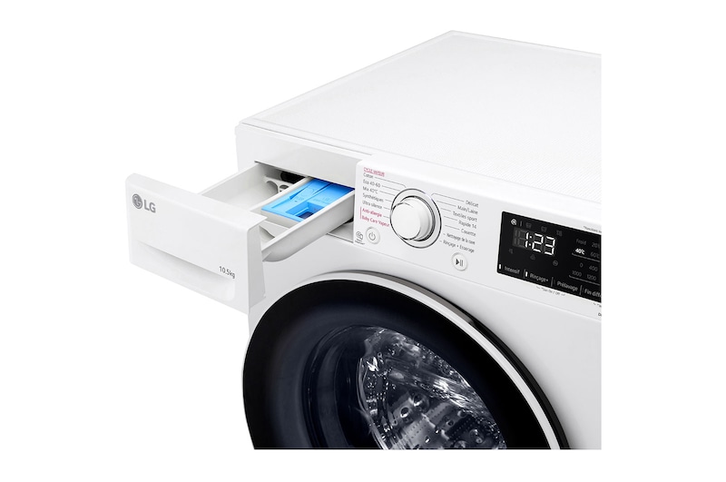 LG Lave-linge 10.5 KG - 68L | AI Direct Drive™ | Moteur Direct Drive™ garanti 10 ans, LG F14V30WHS