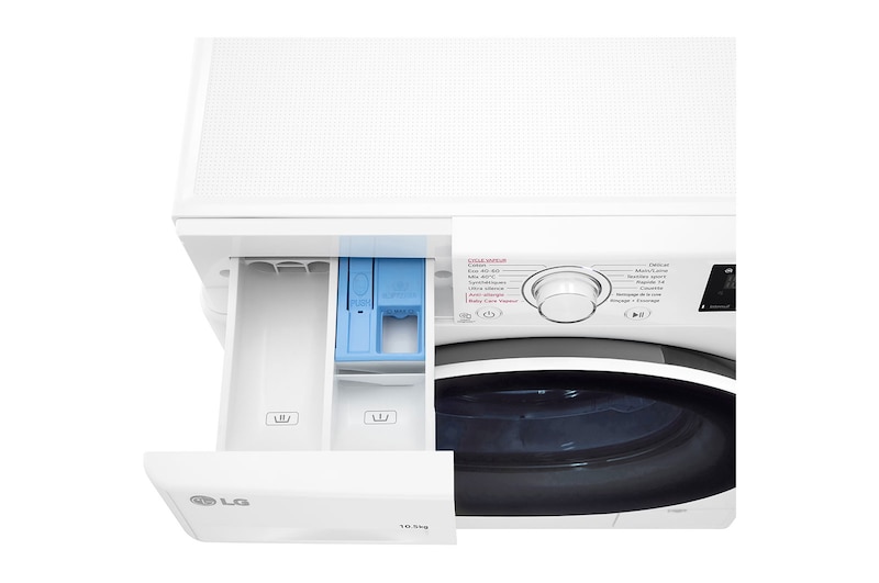 LG Lave-linge 10.5 KG - 68L | AI Direct Drive™ | Moteur Direct Drive™ garanti 10 ans, LG F14V30WHS