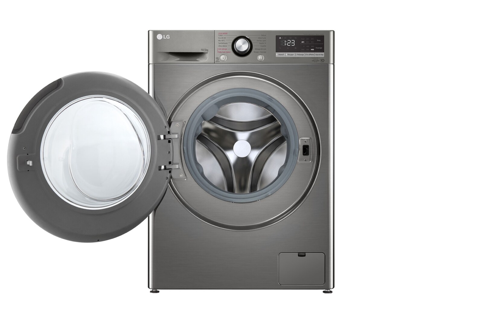 LG Lave-linge 10.5 KG - 68L | AI Direct Drive™ | Moteur Direct Drive™ garanti 10 ans, LG F14V35IXS