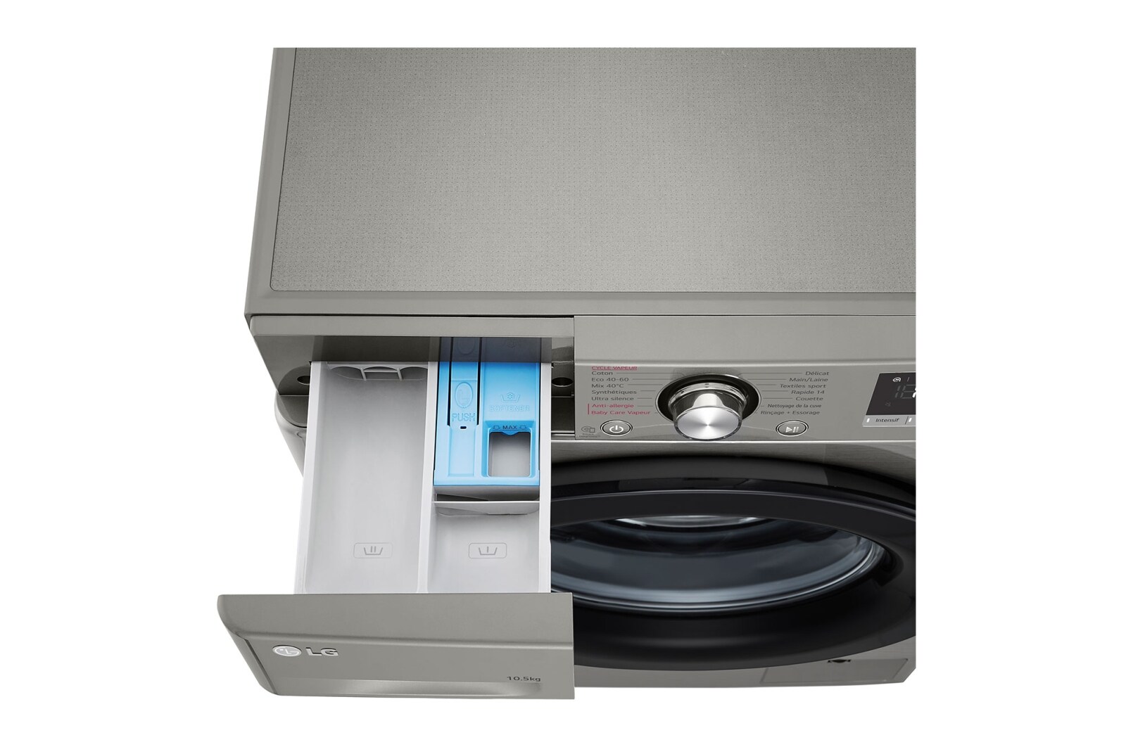 LG Lave-linge 10.5 KG - 68L | AI Direct Drive™ | Moteur Direct Drive™ garanti 10 ans, LG F14V35IXS