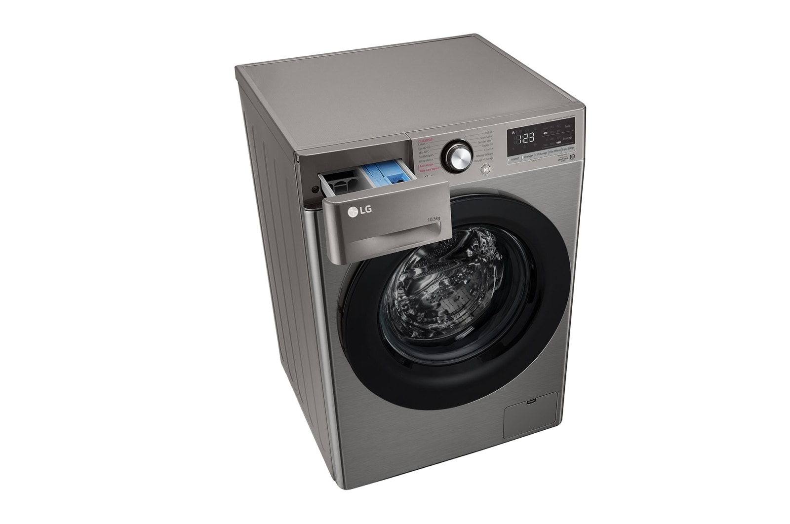 LG Lave-linge 10.5 KG - 68L | AI Direct Drive™ | Moteur Direct Drive™ garanti 10 ans, LG F14V35IXS