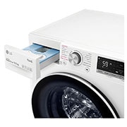 LG Lave-ling 10.5kg - 68L | Moteur intelligent AI Direct Drive™ garanti 10 ans  | Dosage automatique ezDispense™, LG F14V40WHSA