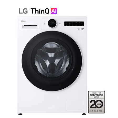 LG Lave-linge 11 kg Molette avec écran LCD intégré AI DD™ Turbowash™ Steam ™ ezDispense™ - F14X71WSTA
