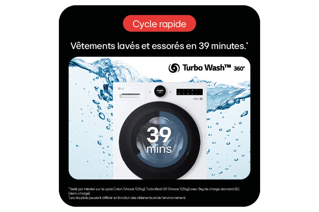 LG Lave-linge 11 kg | Molette avec écran LCD intégré | AI DD™ | Turbowash™ | Steam™, LG F14X76WHST