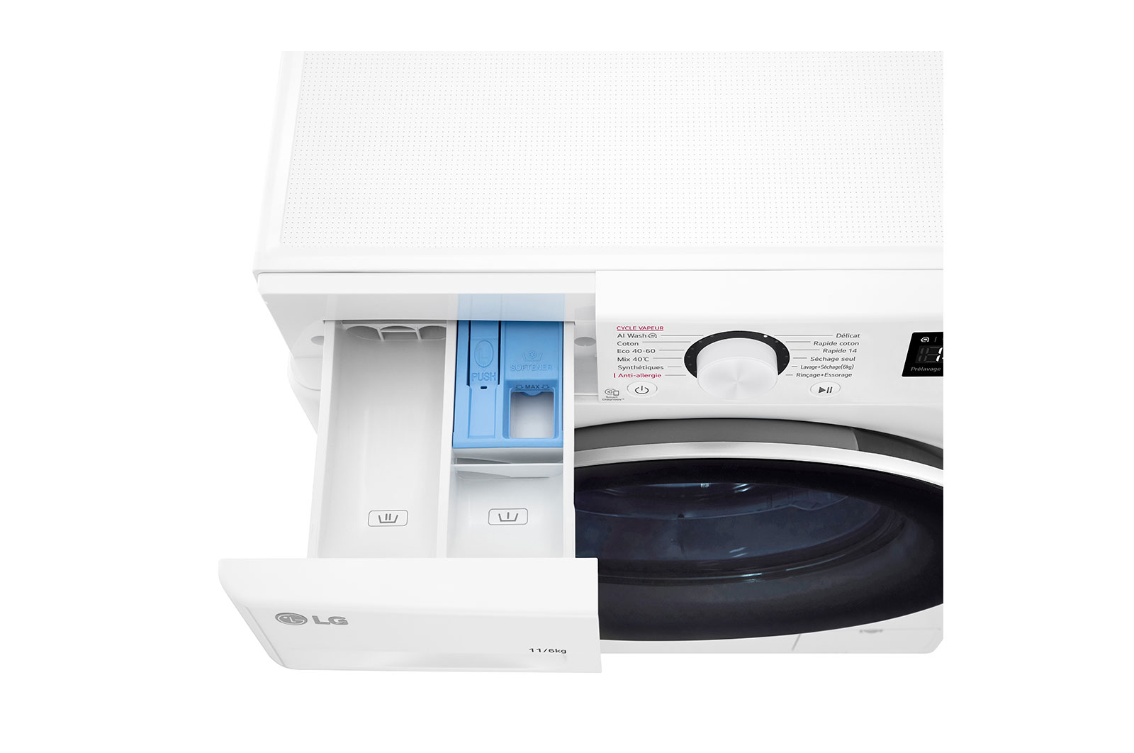LG F164R51WRS Vue du desssus