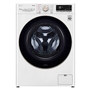Vue avant de Lave-linge 10.5 kg - 68L | Moteur AI Direct Drive™ garanti 10 ans | Énergie A-10% LG F16V76WSTAE