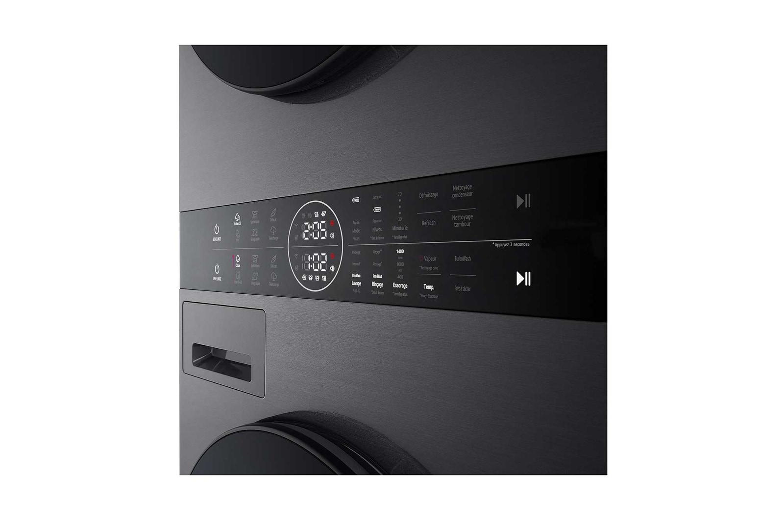 LG GBB72MCUDN Vue de côté