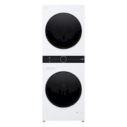 Vue avant de LG WashTower | Lave-linge 12kg | Sèche-linge 10kg LG F214WT8WH
