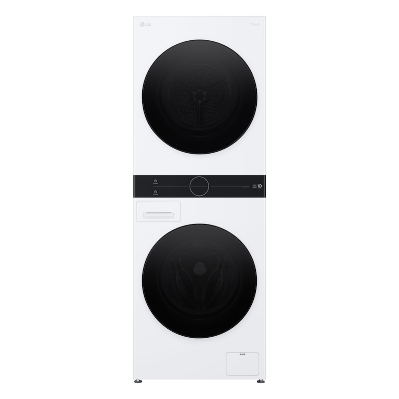 Vue avant de LG WashTower | Lave-linge 12kg | Sèche-linge 10kg LG F214WT8WH