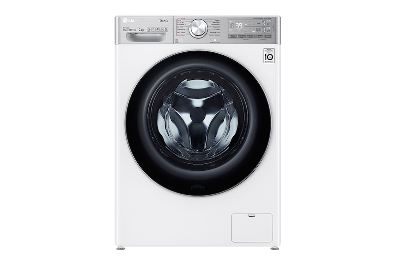 LG Lave-linge 12kg - 81L | Moteur intelligent AI Direct Drive™ garanti 10 ans | Dosage automatique ezDispense™, LG F24V92WHSTA