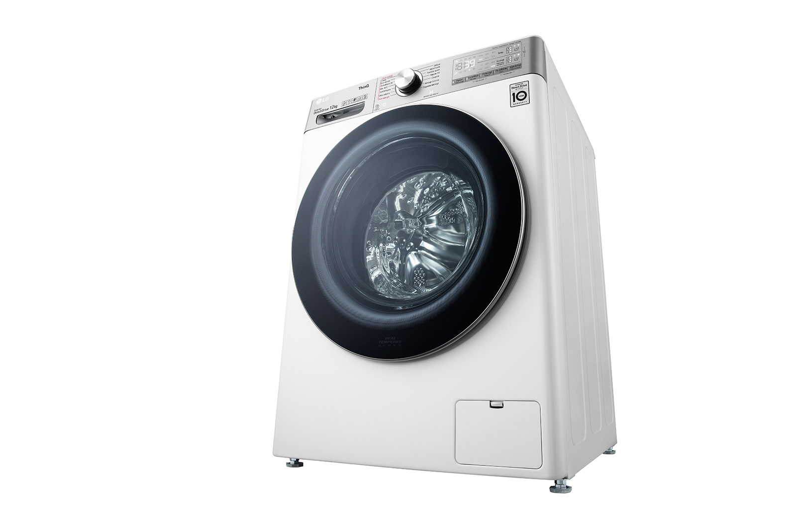 LG Lave-linge 12kg - 81L | Moteur intelligent AI Direct Drive™ garanti 10 ans | Dosage automatique ezDispense™, LG F24V92WHSTA