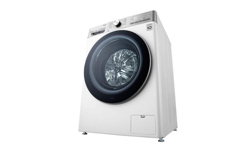 LG Lave-linge 12kg - 81L | Moteur intelligent AI Direct Drive™ garanti 10 ans | Dosage automatique ezDispense™, LG F24V92WHSTA