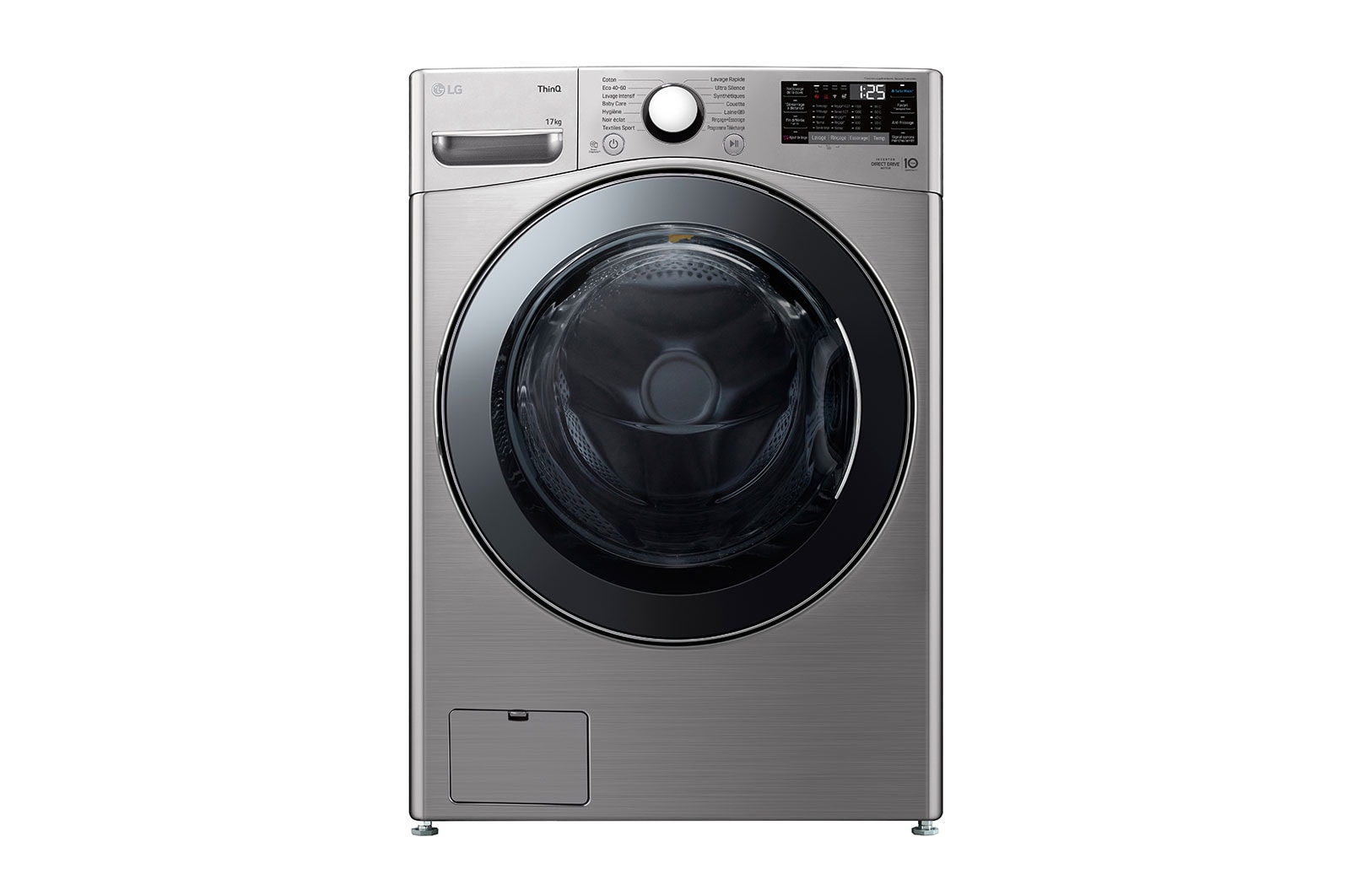 LG Lave-linge 17kg - 127L | TurboWash™ | Moteur Direct Drive™ garanti 10 ans, LG F71P12IX