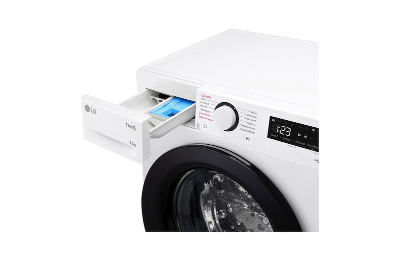 LG Lave-linge 8.5 kg - 58L | AI Direct Drive™ | Moteur Direct Drive™ garanti 10 ans, LG F82AV35WHS