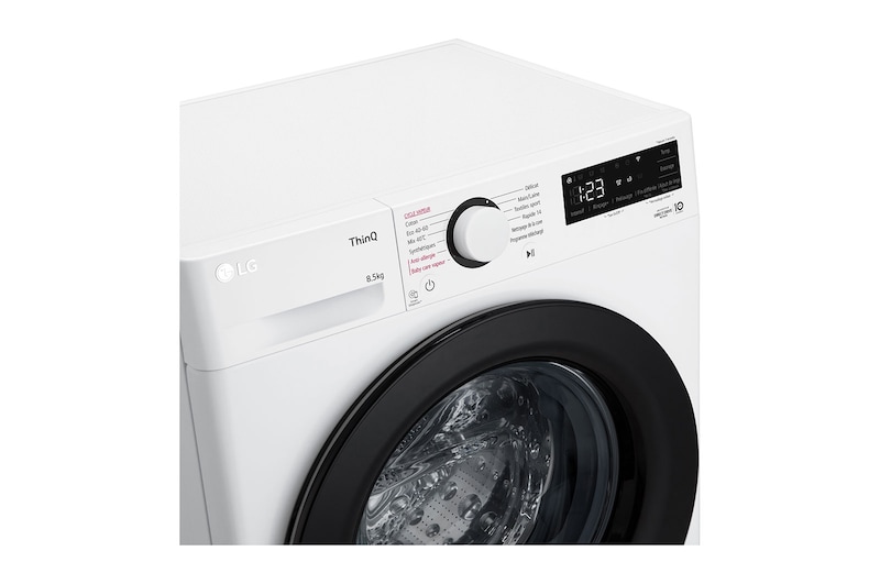 LG Lave-linge 8.5 kg - 58L | AI Direct Drive™ | Moteur Direct Drive™ garanti 10 ans, LG F82AV35WHS