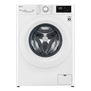 Vue avant de Lave-linge Slim 8,5kg - 58L | AI Direct Drive™ I Moteur Direct Drive™ garanti 10 ans LG F82SV33WHS
