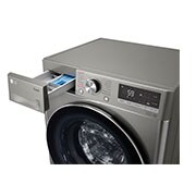 LG Lave-linge Slim 8,5kg - 58L | TurboWash™  | Moteur AI Direct Drive garanti 10 ans, LG F82SV52IXS
