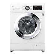 Vue avant de Lave-linge 8kg - 58L I Moteur Direct Drive™ garanti 10 ans | Smart Diagnosis LG F84M22WH