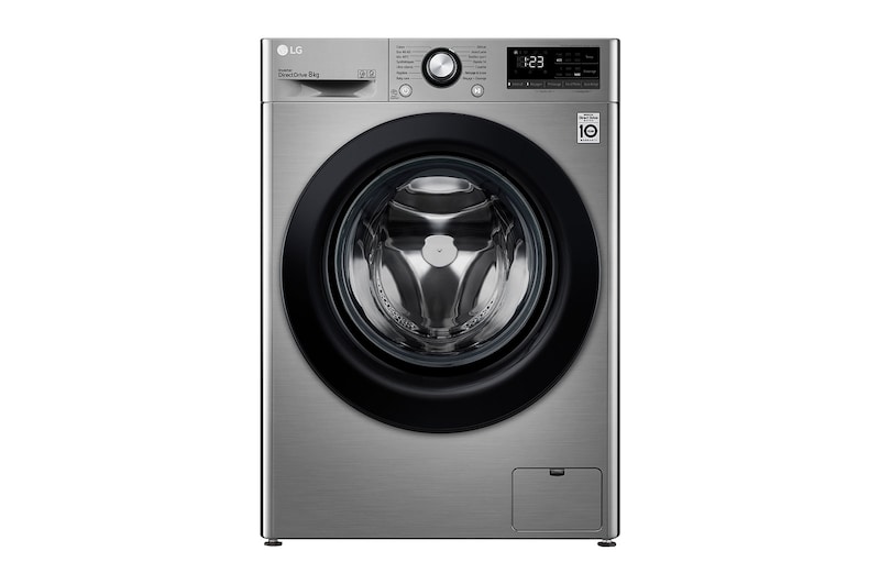 LG Lave-linge 8 kg - 68L | AI Direct Drive™ | Moteur Direct Drive™ garanti 10 ans, LG F84V35IX