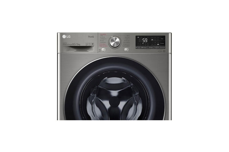 LG Lave-linge Séchant Slim 8,5/5kg - 58L | TurboWash™  | Moteur AI Direct Drive™ garanti 10 ans, LG F852SV52IRS