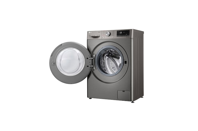 LG Lave-linge Séchant Slim 8,5/5kg - 58L | TurboWash™  | Moteur AI Direct Drive™ garanti 10 ans, LG F852SV52IRS