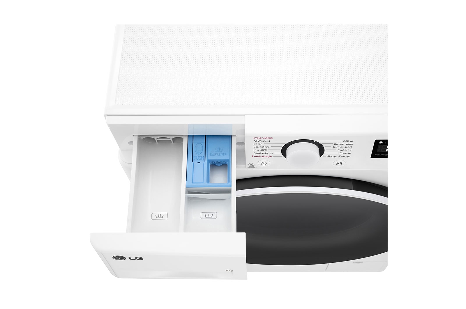 LG F92SR50WHS Vue du desssus