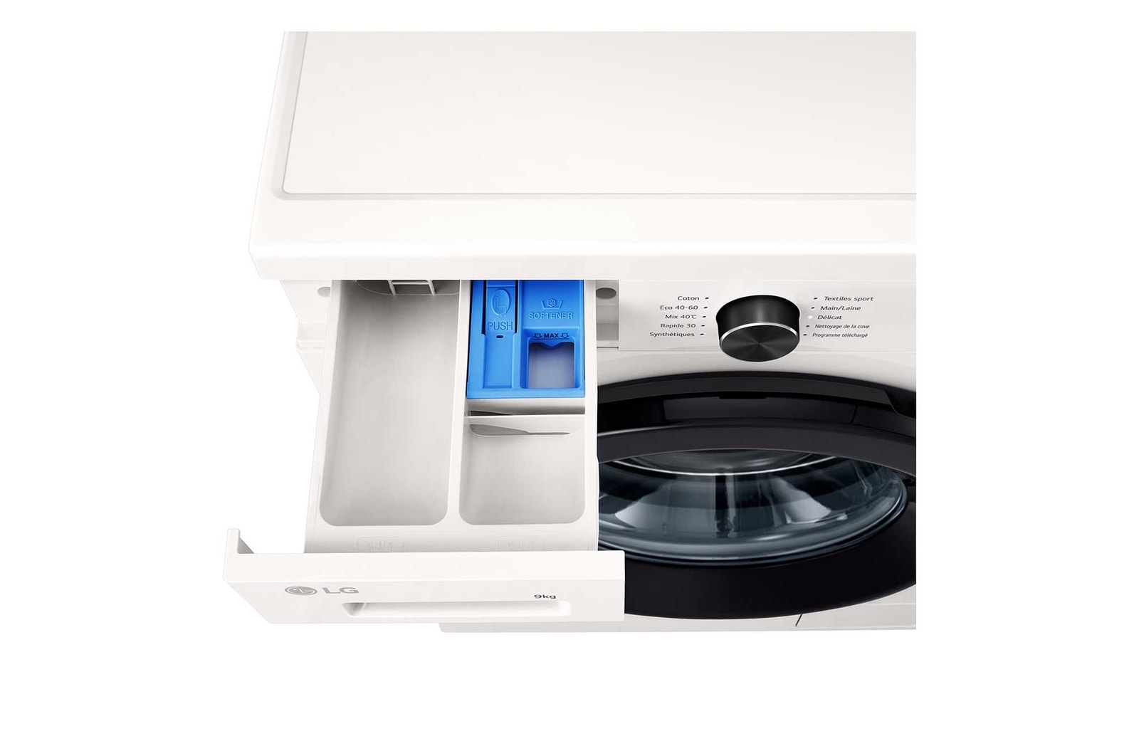 Detergent port open